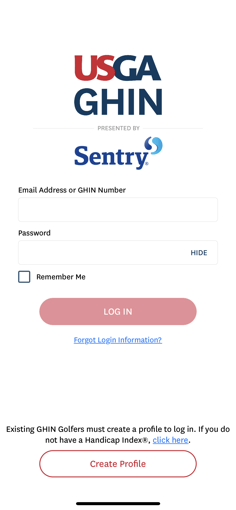 USGA GHIN Login